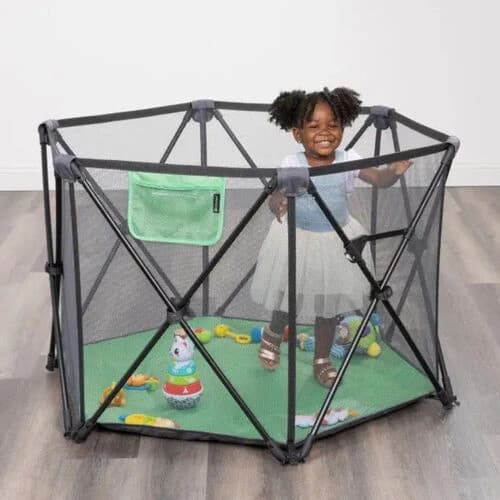 Child in playpen