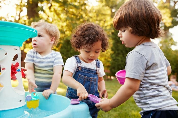Toddlers playing