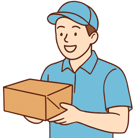 A Homey associate delivers the reserved items